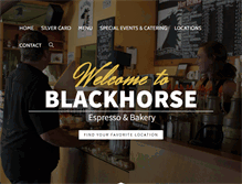 Tablet Screenshot of blackhorsecoffee.com
